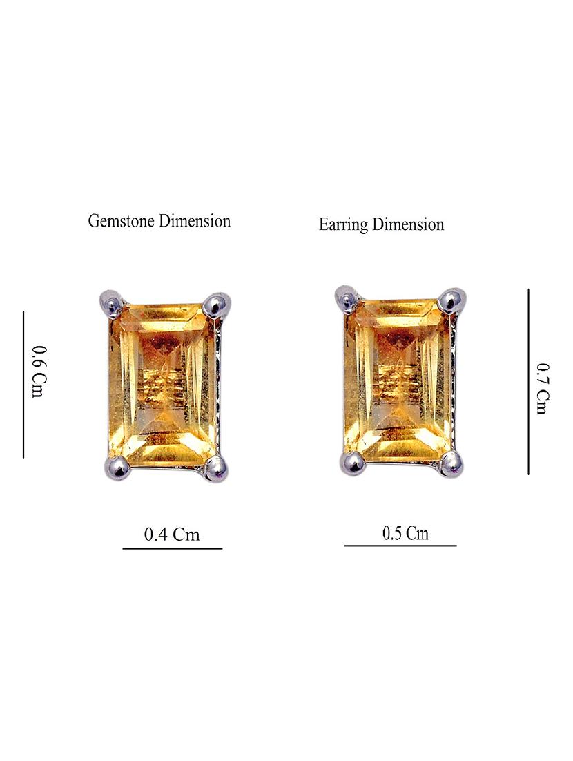 silver plated stud earring - 19085277 - Standard Image - 3