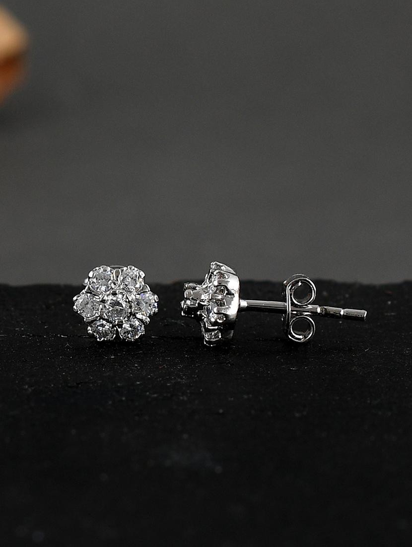 silver plated stud earring - 19085291 - Zoom Image - 0