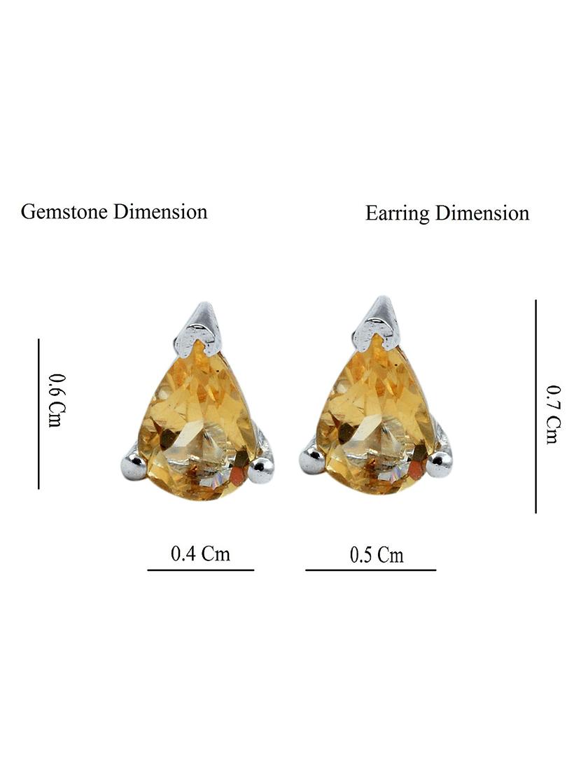silver plated stud earring - 19085294 - Standard Image - 3