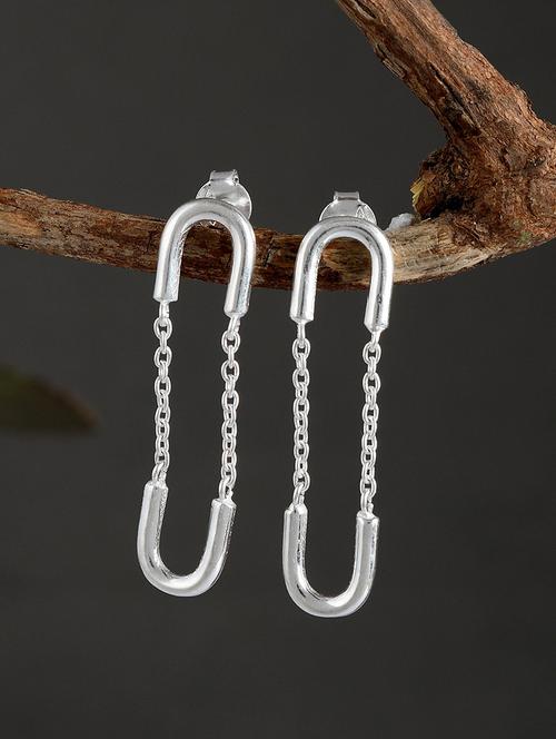 silver plated dangler earring - 19085305 -  Standard Image - 0