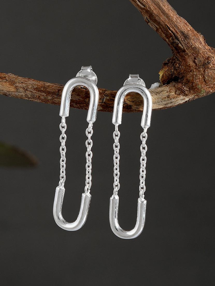 silver plated dangler earring - 19085305 -  Zoom Image - 0