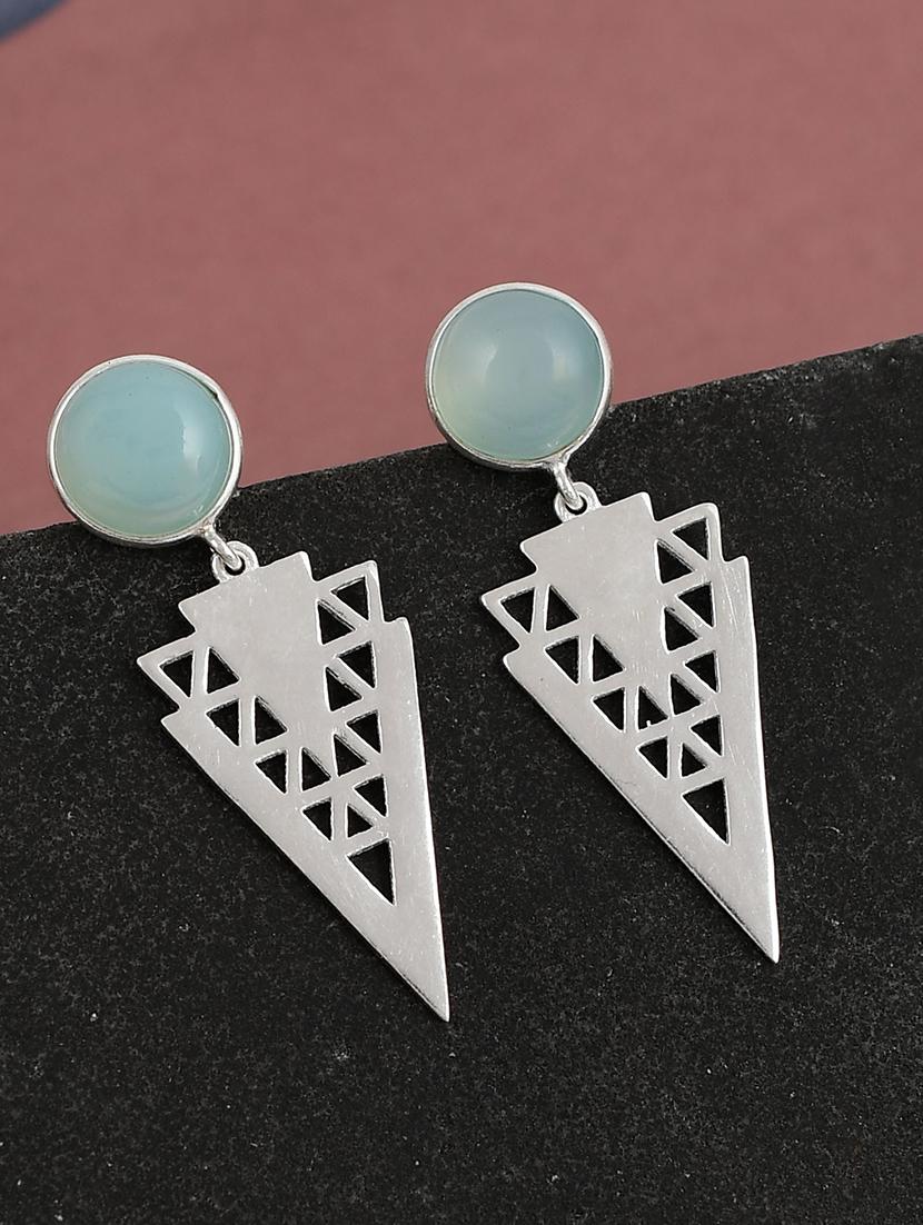 silver plated dangler earring - 19085306 - Zoom Image - 0