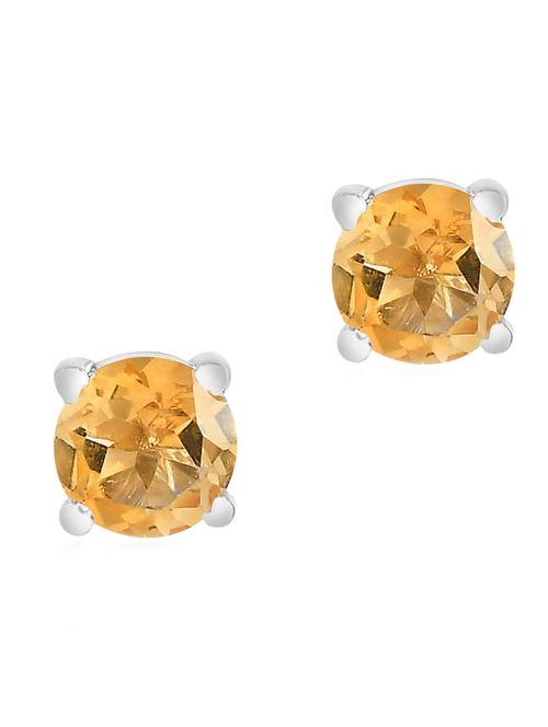 silver plated stud earring - 19085315 - Standard Image - 0