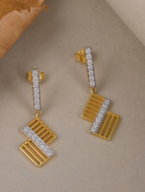 silver plated dangler earring - 19085319 -  Standard Image - 0