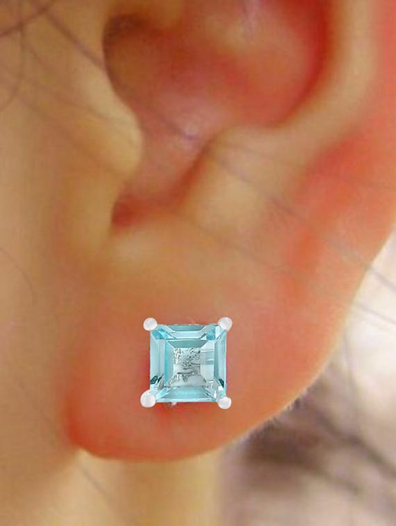 silver plated stud earring - 19085338 - Standard Image - 3