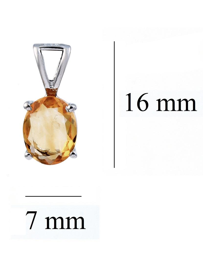 silver plated stone embellished pendant - 19085378 - Standard Image - 3