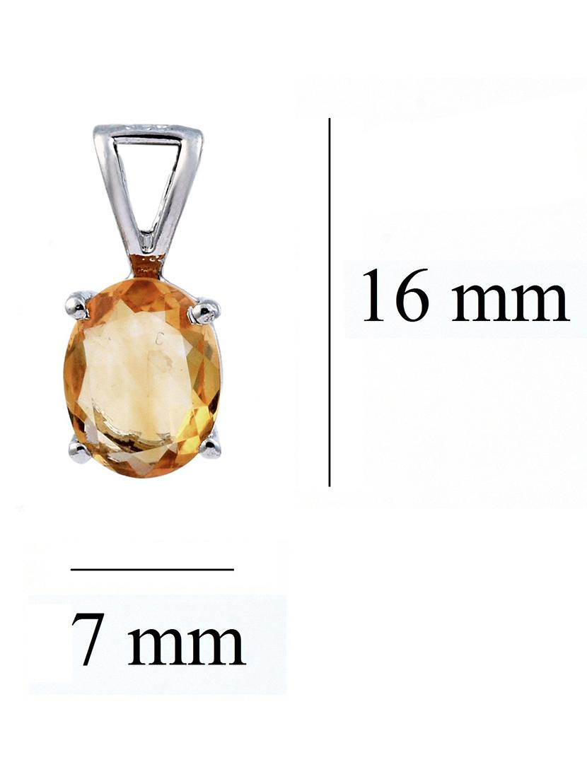 silver plated stone embellished pendant - 19085390 - Standard Image - 3