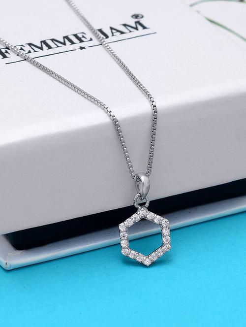 silver colored metal pendant - 19085418 - Standard Image - 0