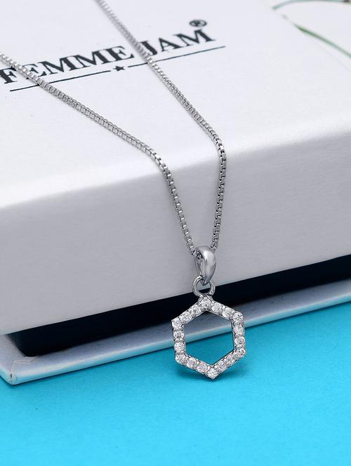 silver metal pendant - 19085443 - Standard Image - 0