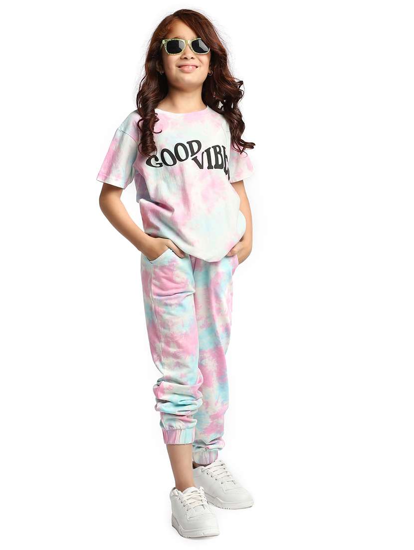 tie & dye cotton nightwear pyjama set