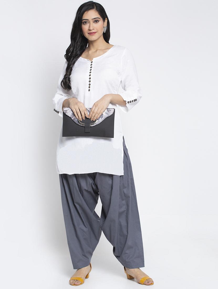 mid rise solid salwar - 19085748 - Standard Image - 3