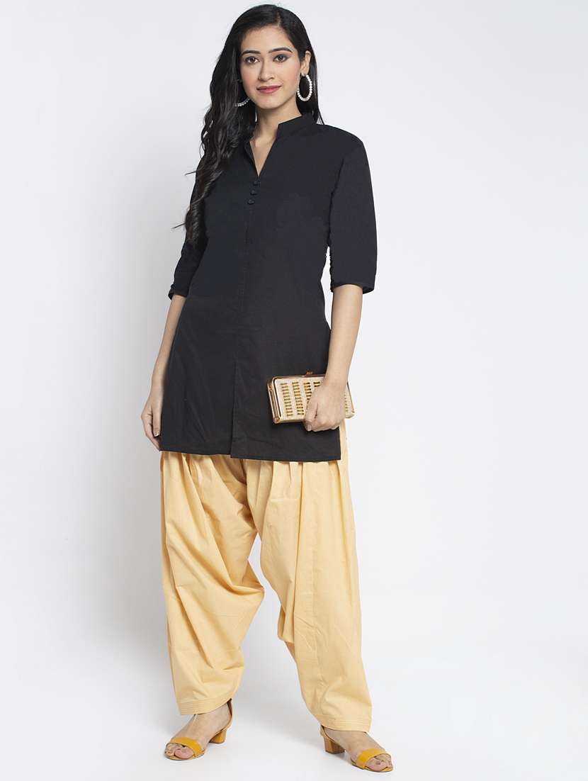 mid rise solid salwar - 19085753 - Standard Image - 3