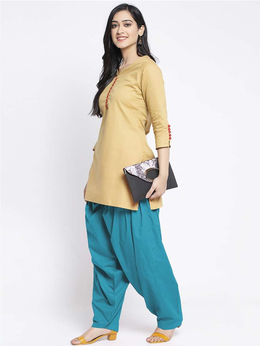 mid rise solid salwar  - 19085761 -  Standard Image - 3