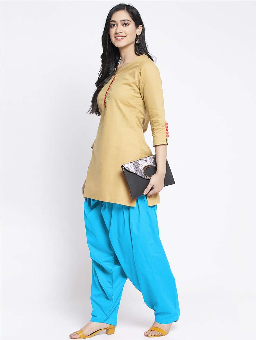 mid rise solid salwar  - 19085763 -  Standard Image - 3