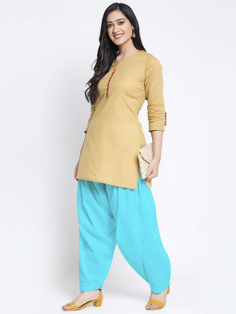 mid rise solid salwar  - 19085764 -  Standard Image - 3