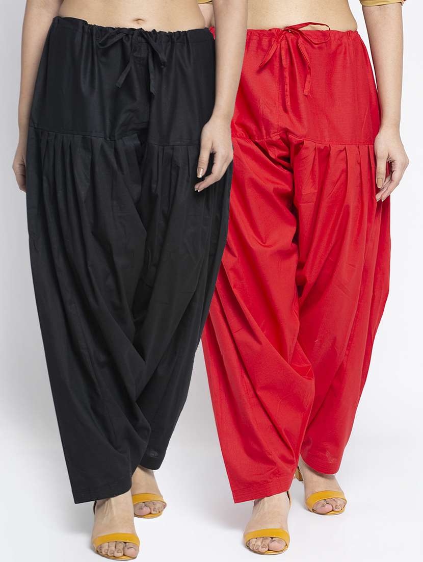 pack of 2 mid rise solid salwar  - 19085766 -  Zoom Image - 0