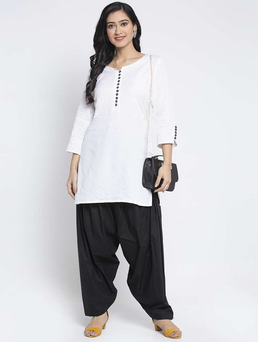 pack of 2 mid rise solid salwar  - 19085769 -  Standard Image - 5