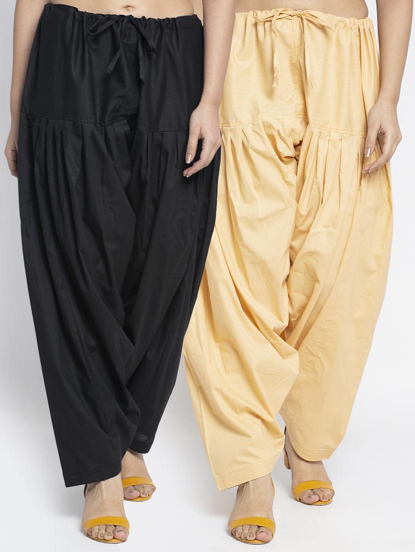 pack of 2 mid rise solid salwar  - 19085772 -  Zoom Image - 0