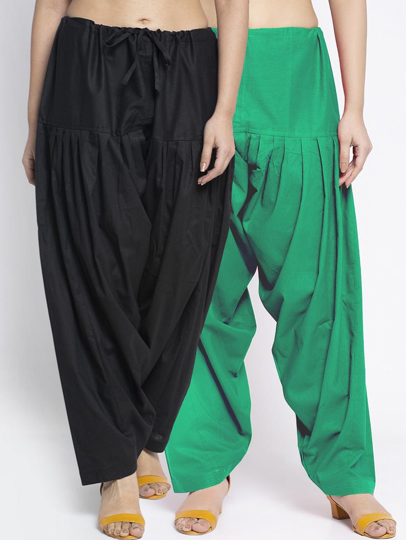pack of 2 mid rise solid salwar  - 19085774 -  Zoom Image - 0