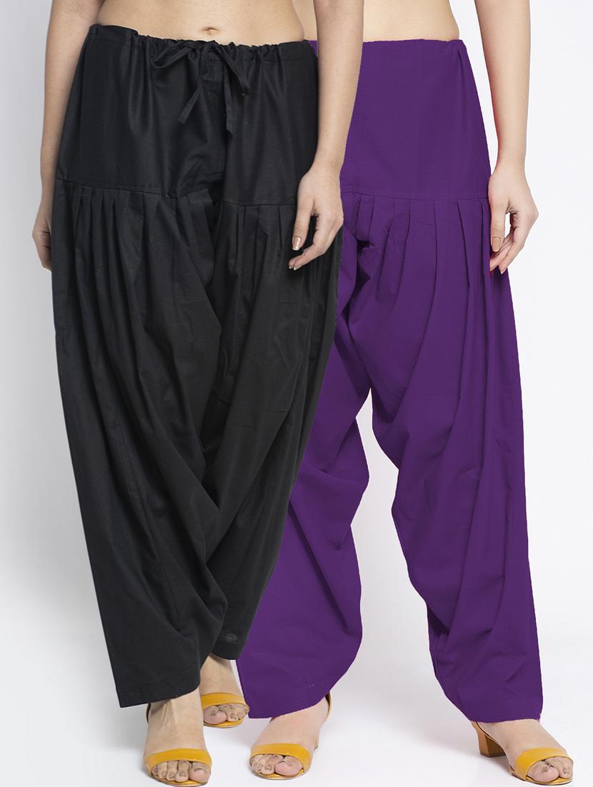 pack of 2 mid rise solid salwar  - 19085777 -  Zoom Image - 0