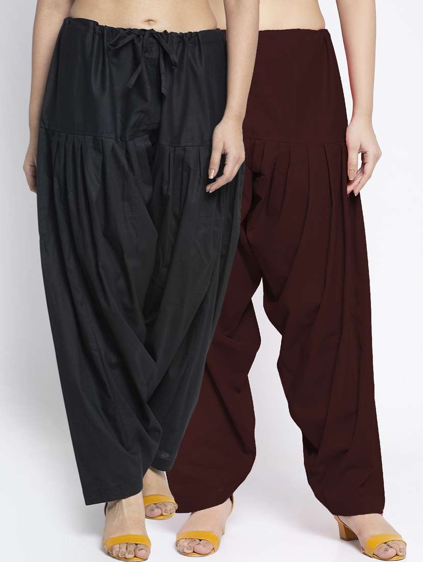 pack of 2 mid rise solid salwar 