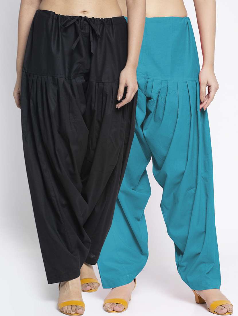 pack of 2 mid rise solid salwar 