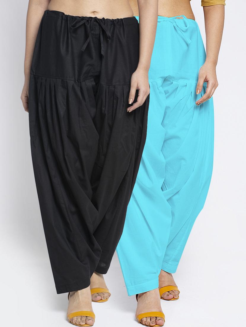 pack of 2 mid rise solid salwar  - 19085783 -  Zoom Image - 0