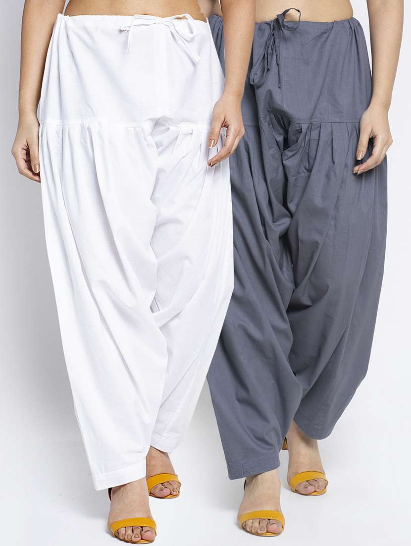 pack of 2 mid rise solid salwar 