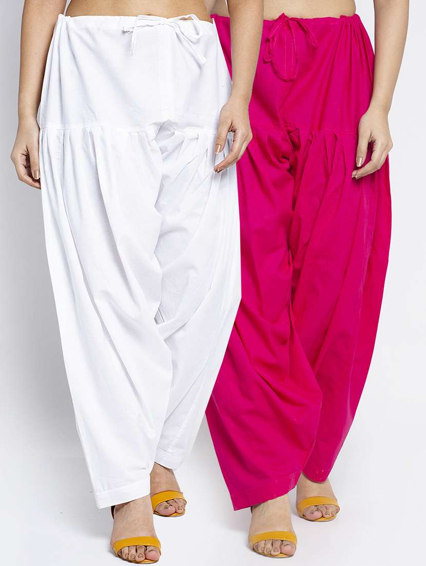 pack of 2 mid rise solid salwar  - 19085788 -  Zoom Image - 0