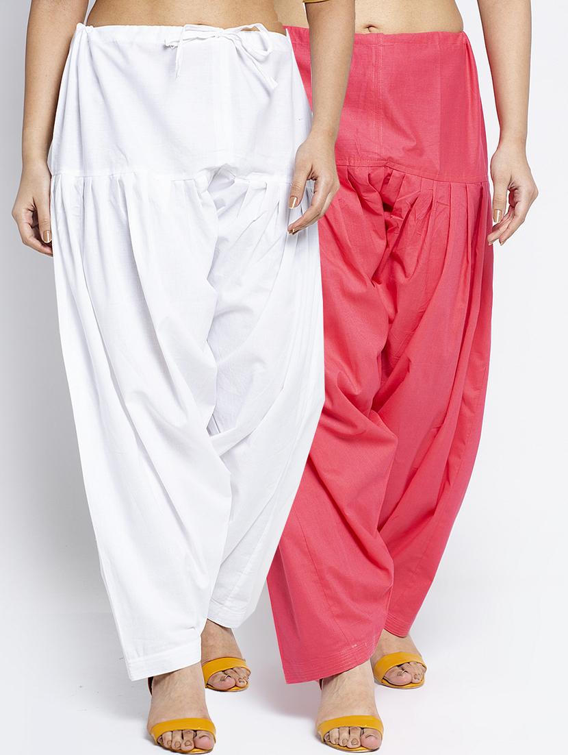 pack of 2 mid rise solid salwar  - 19085794 -  Zoom Image - 0