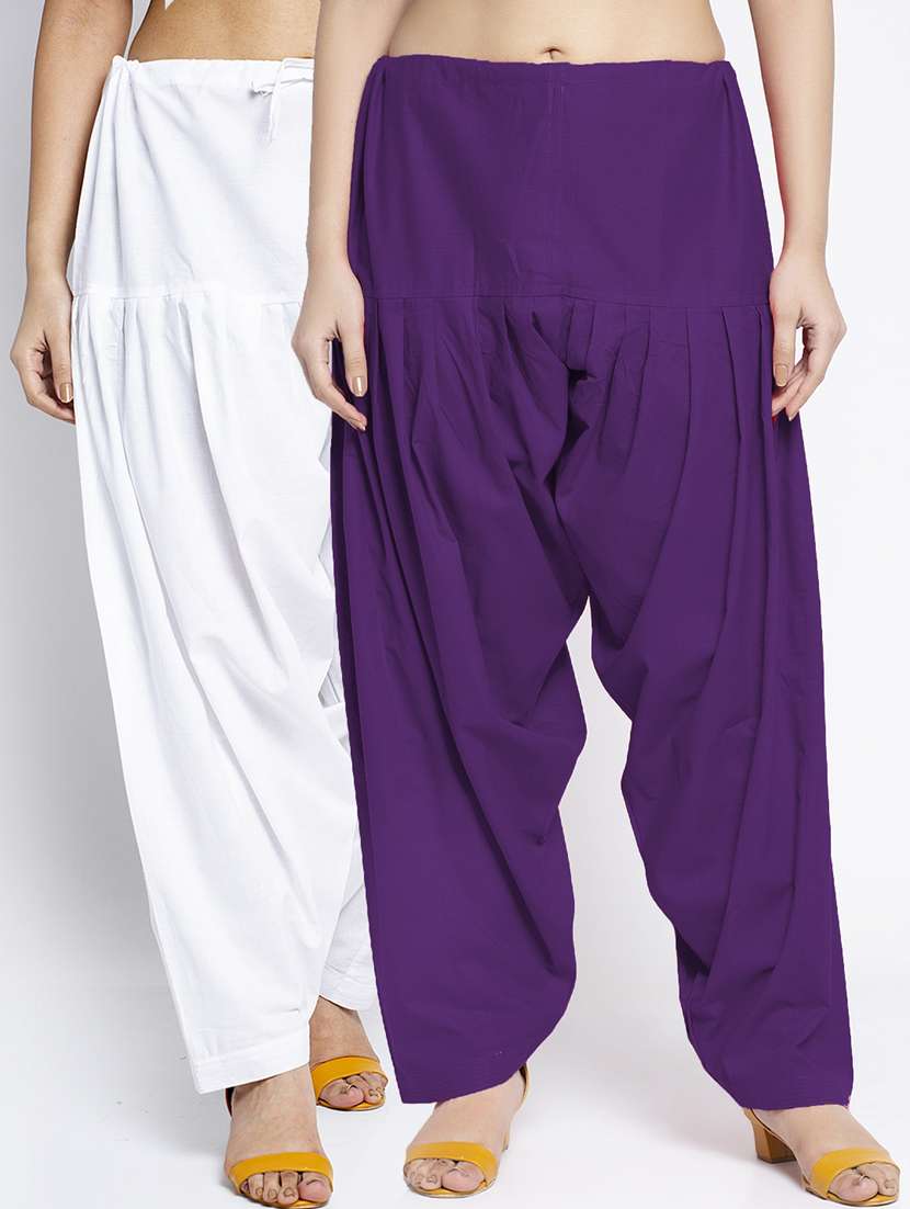 pack of 2 mid rise solid salwar 