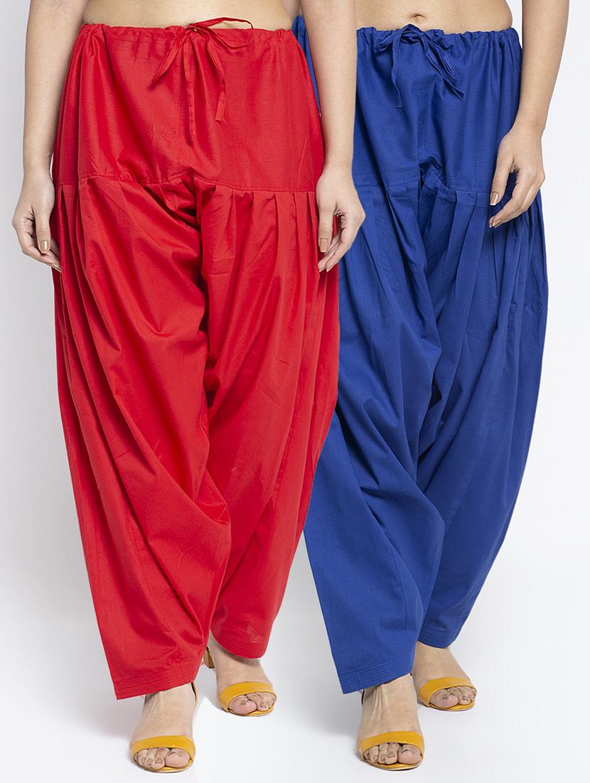 pack of 2 mid rise solid salwar  - 19085803 -  Zoom Image - 0