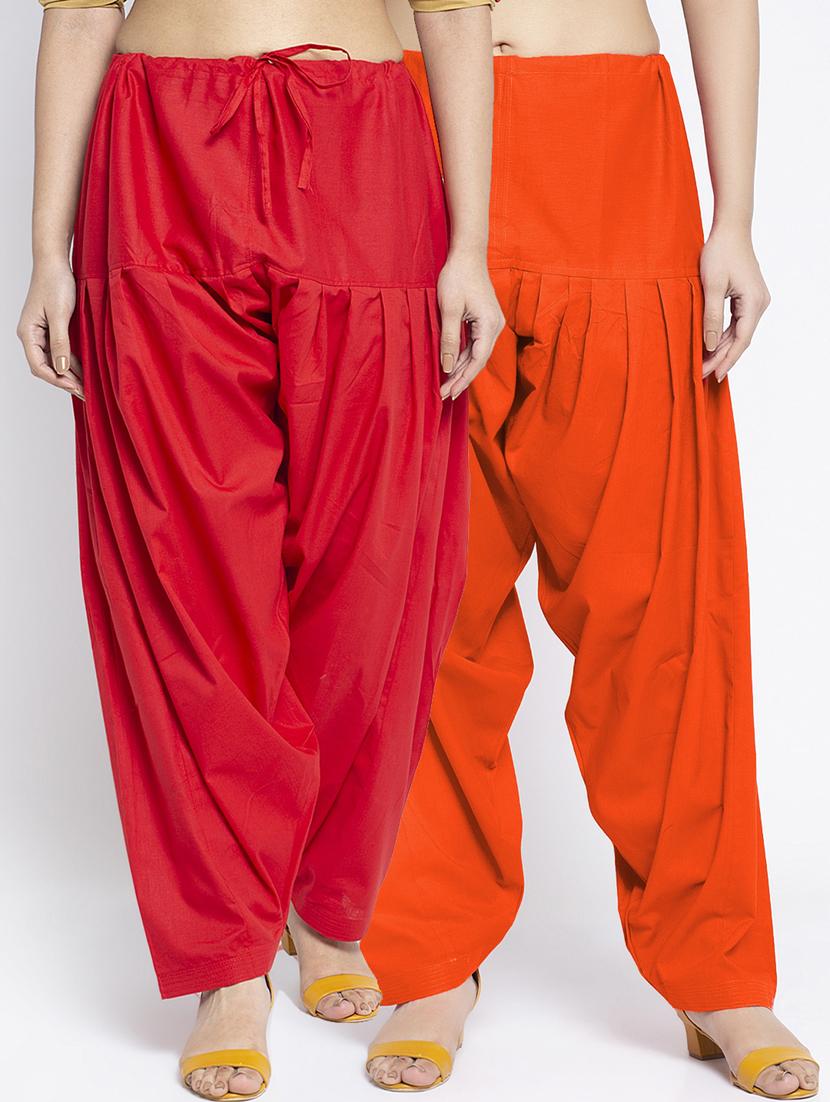 pack of 2 mid rise solid salwar  - 19085806 -  Zoom Image - 0
