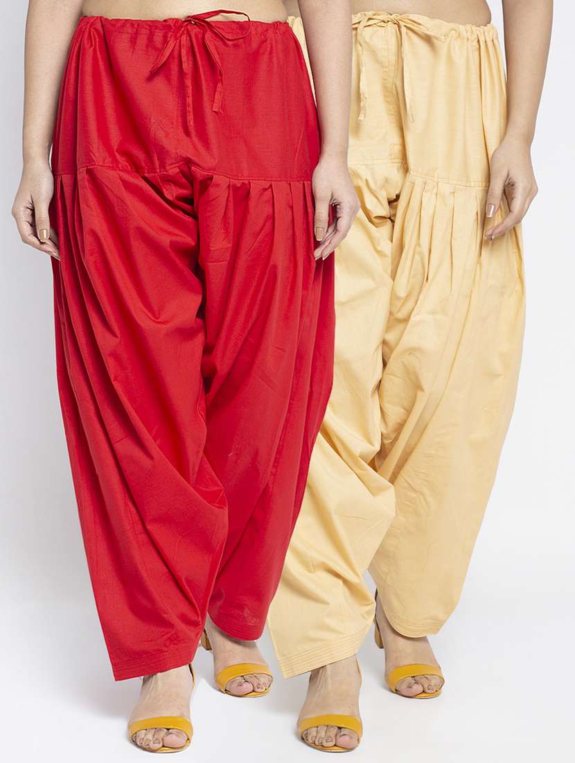 pack of 2 mid rise solid salwar 