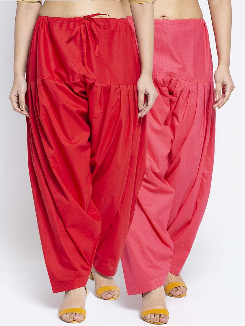 pack of 2 mid rise solid salwar 