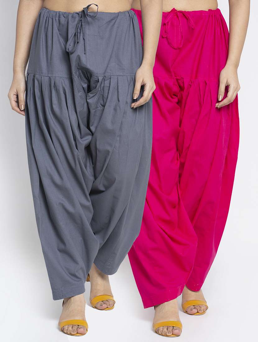 pack of 2 mid rise solid salwar 