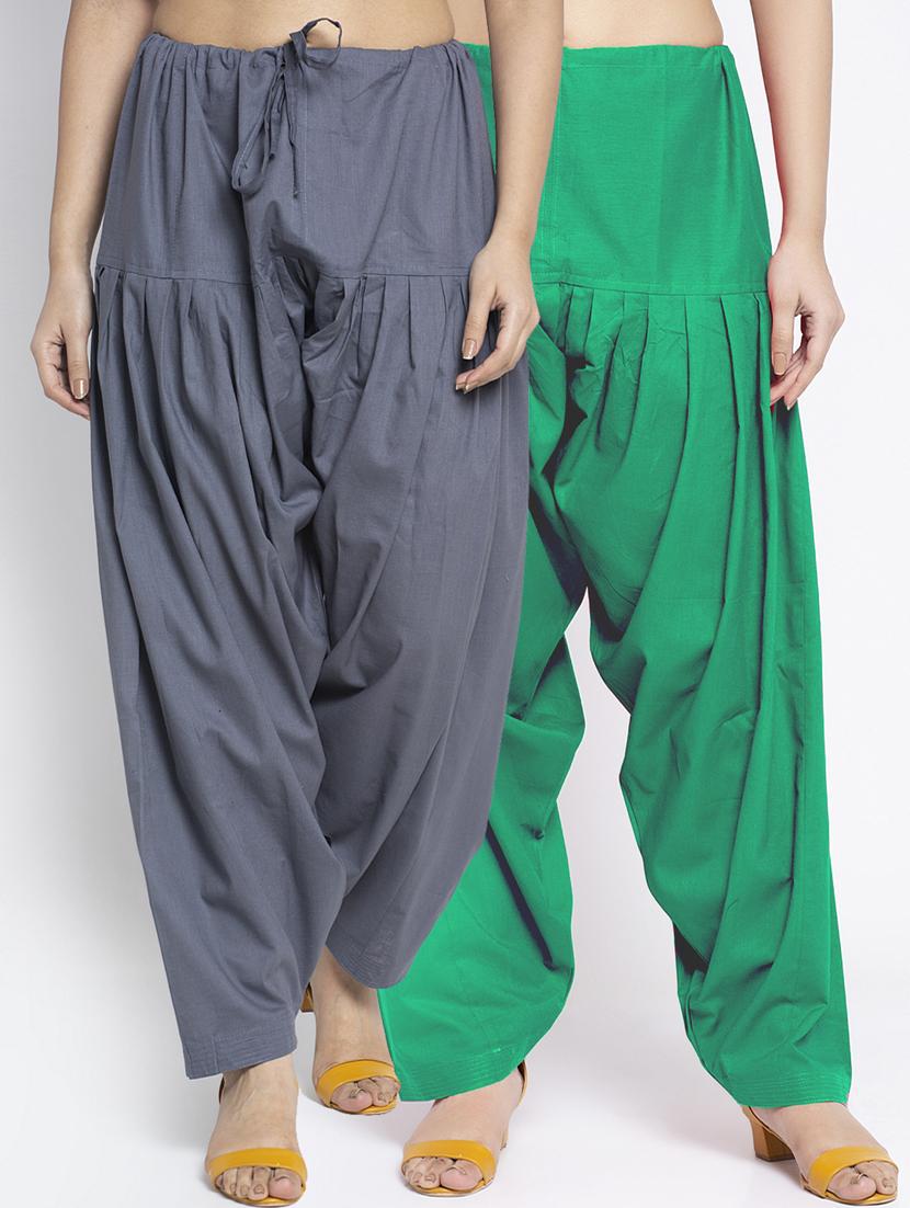 pack of 2 mid rise solid salwar  - 19085825 -  Zoom Image - 0