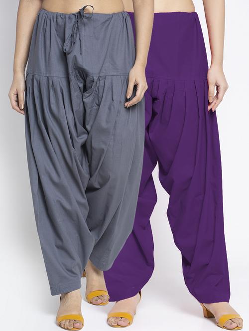 pack of 2 mid rise solid salwar  - 19085828 -  Standard Image - 0