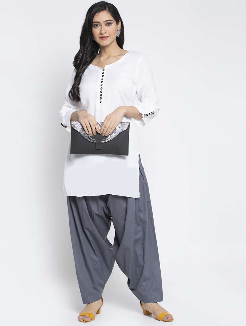 pack of 2 mid rise solid salwar - 19085829 - Standard Image - 5