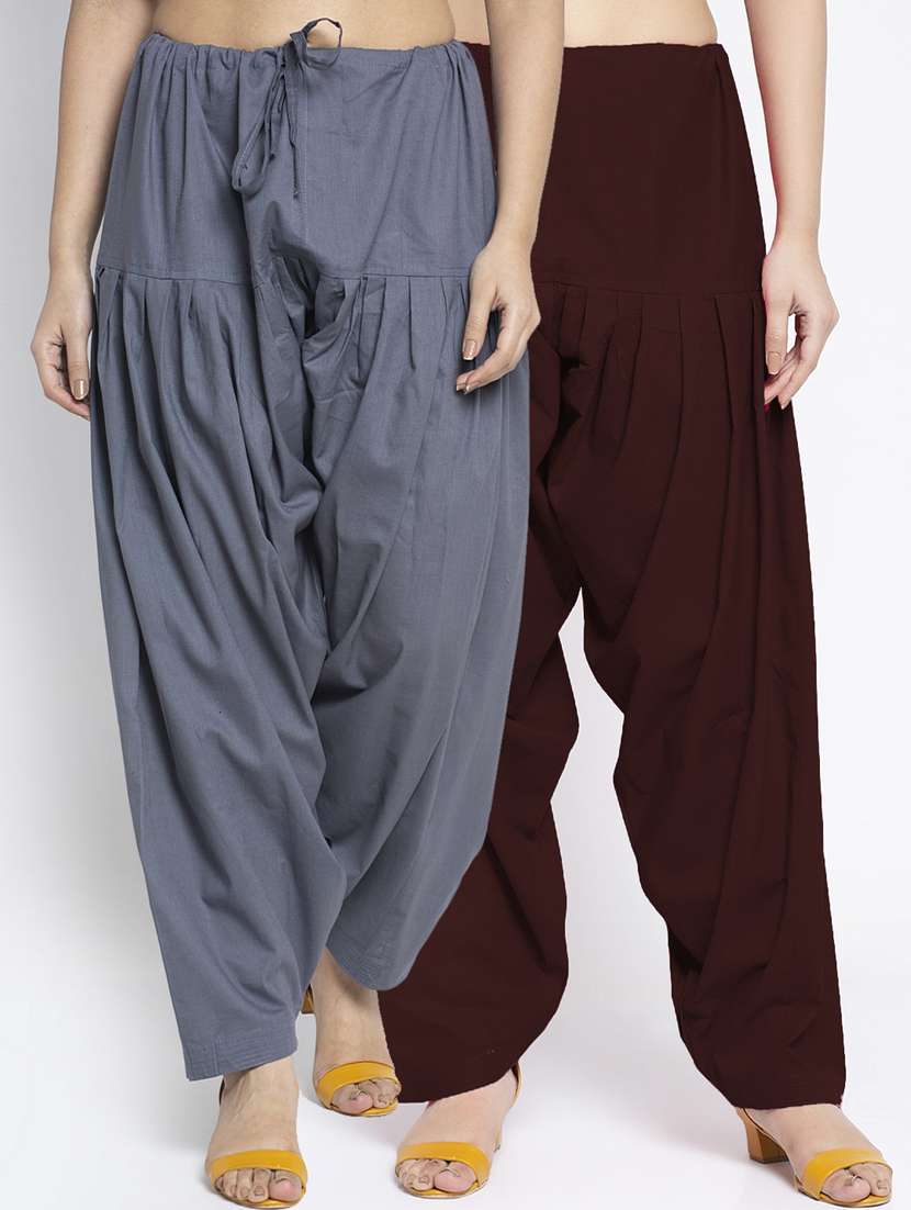 pack of 2 mid rise solid salwar 