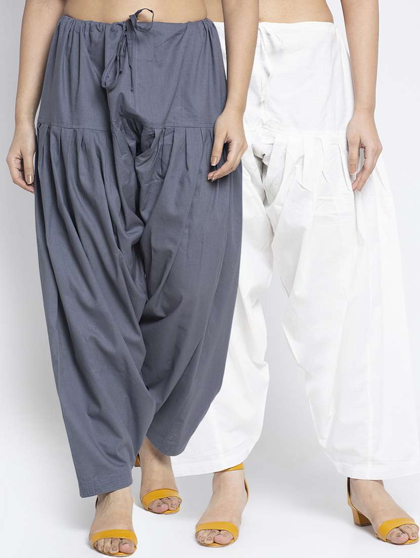 pack of 2 mid rise solid salwar 