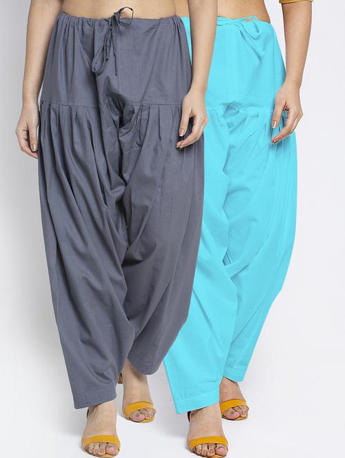 pack of 2 mid rise solid salwar  - 19085834 -  Standard Image - 0