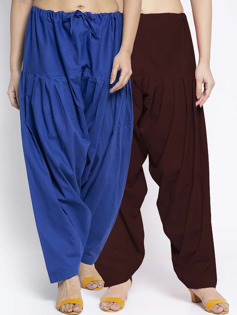 pack of 2 mid rise solid salwar 