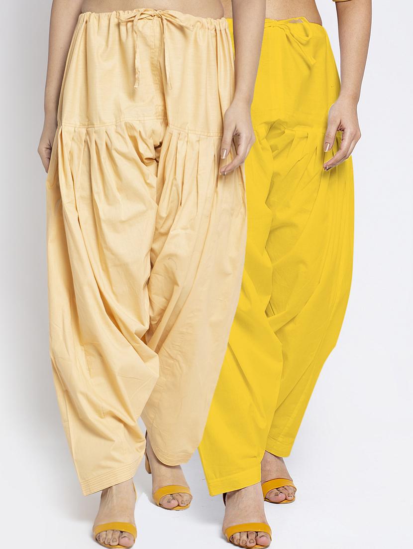pack of 2 mid rise solid salwar  - 19085852 -  Zoom Image - 0