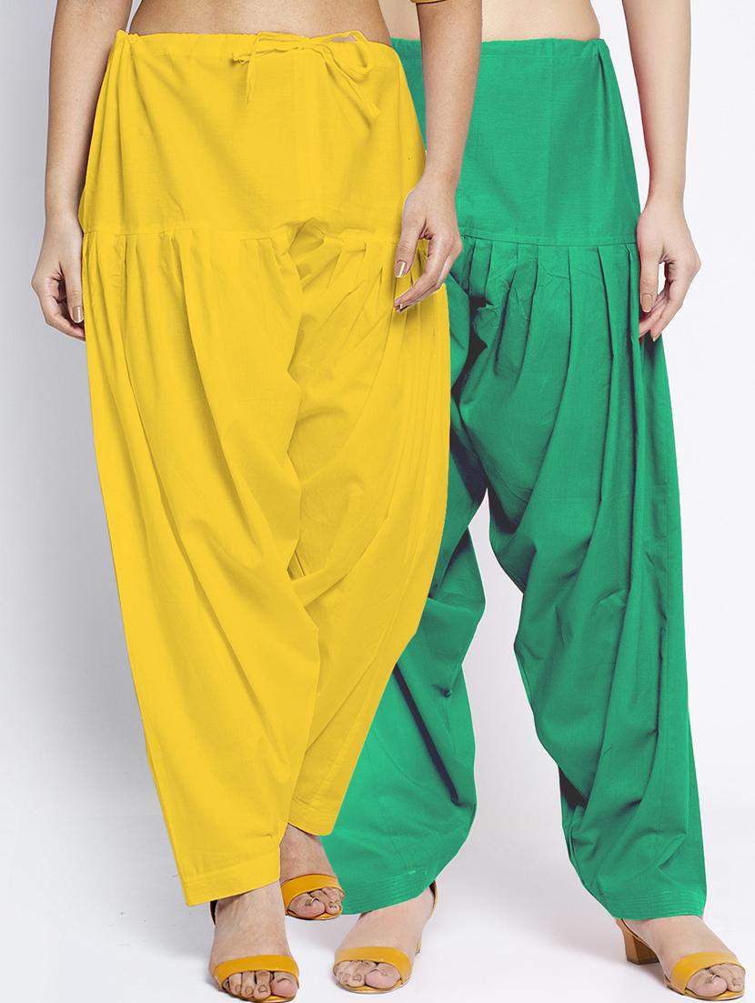 pack of 2 mid rise solid salwar  - 19085854 -  Zoom Image - 0