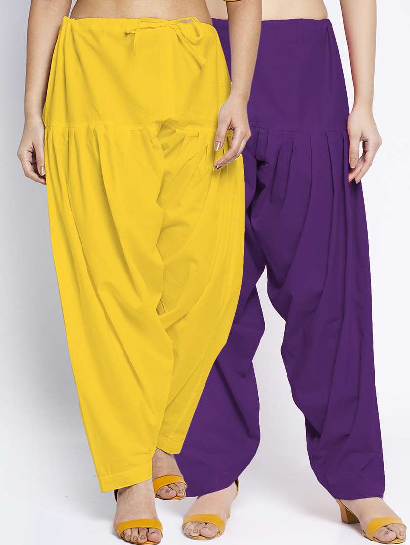 pack of 2 mid rise solid salwar 