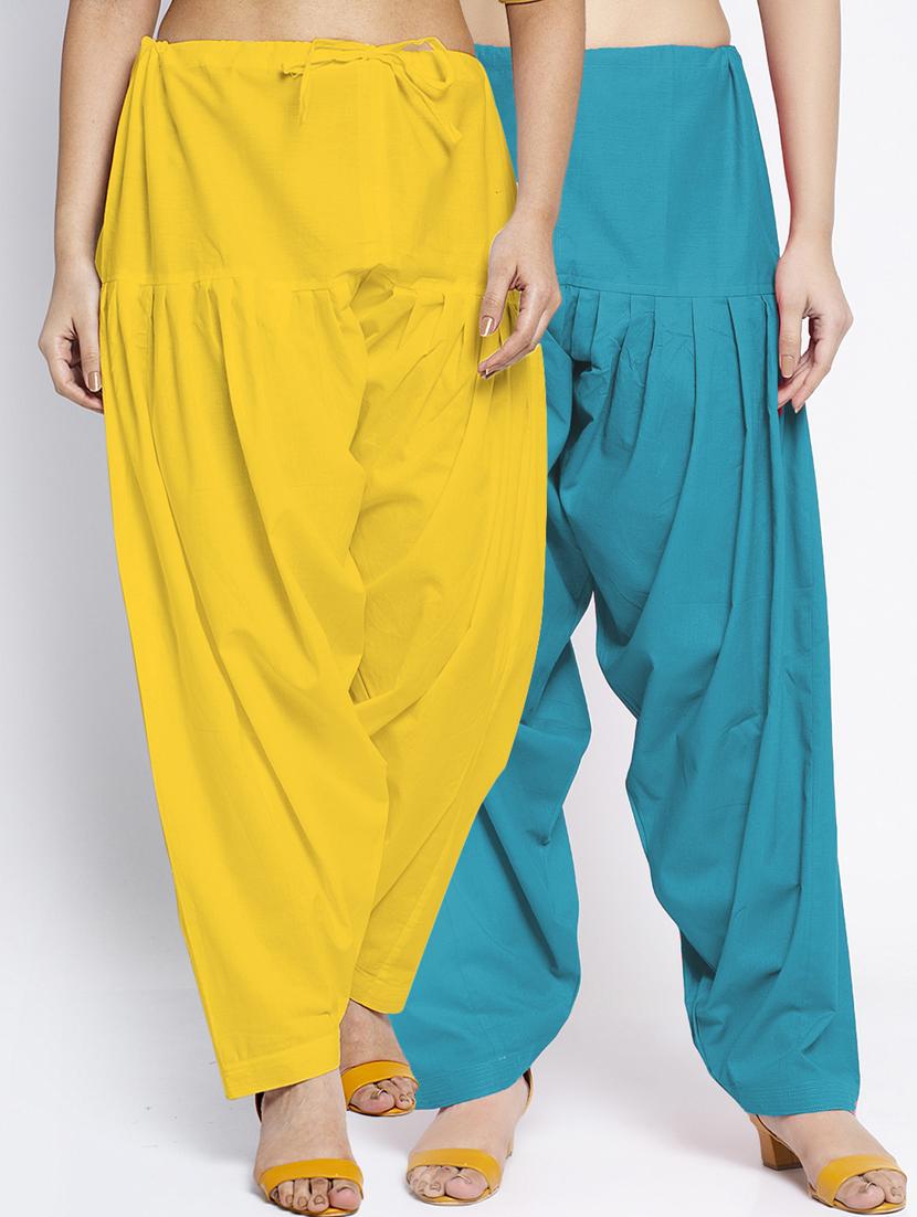 pack of 2 mid rise solid salwar  - 19085860 -  Zoom Image - 0