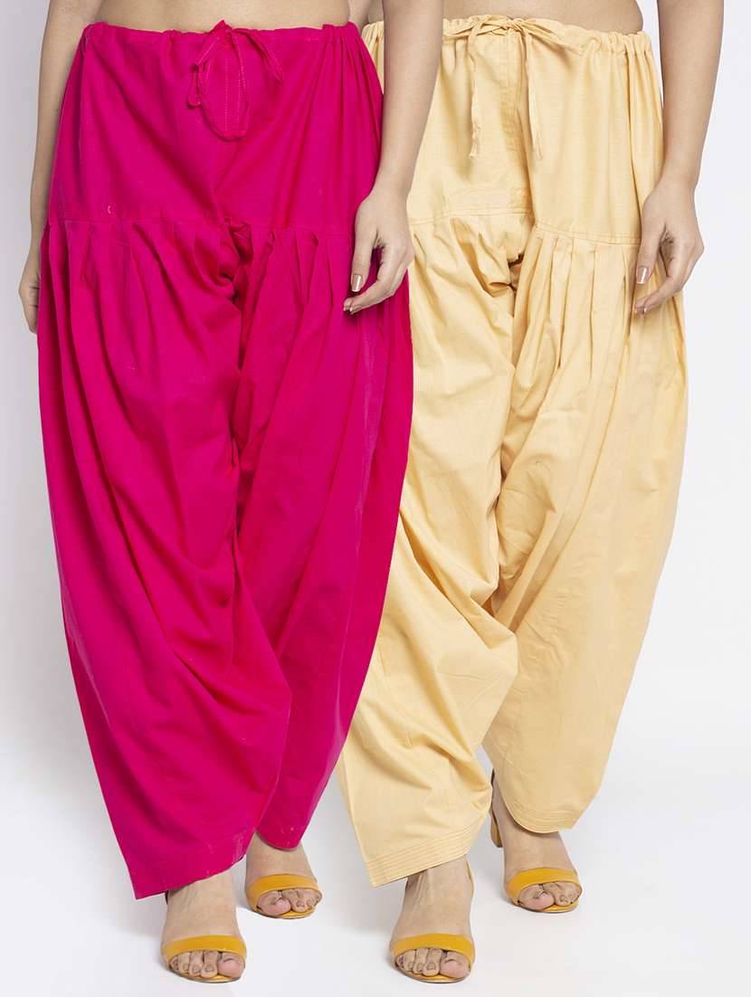 pack of 2 mid rise solid salwar  - 19085864 -  Zoom Image - 0