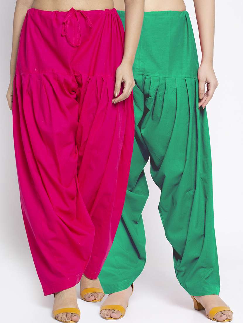 pack of 2 mid rise solid salwar 