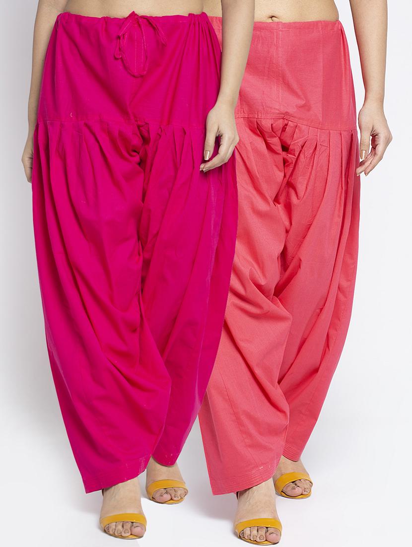 pack of 2 mid rise solid salwar  - 19085868 -  Zoom Image - 0